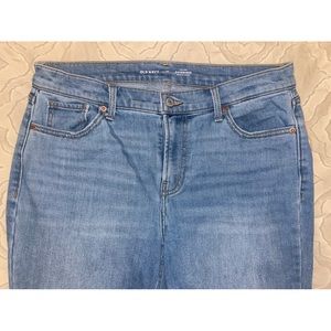 Brand new Old Navy size 10 mid-rise built-in warm boyfriend cut jeans